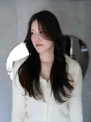 ロング カラー ヘアアレンジ 垢抜け透明感カラー 指名No.1shunのヘアスタイル