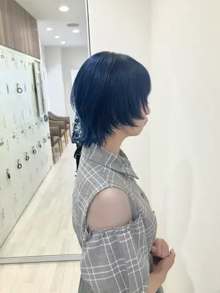 ショート カラー Re:st所属・Miyavi/カラー ショートボブのヘアスタイル