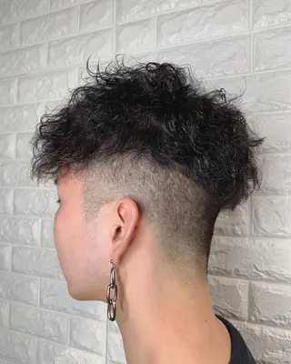 ショート パーマ メンズ Lee東三国 店長 谷辻誠志のヘアスタイル