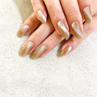 ネイル ゴテゴテ💙ワンホン リオナのネイルデザイン