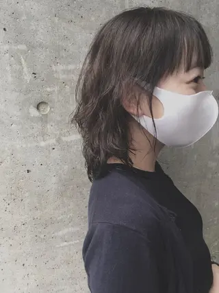 ミディアム パーマ ヘアアレンジ Hareru hair salon所属・Hareru 豊田 修廣のヘアスタイル