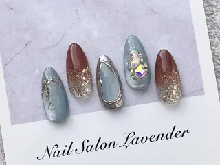 ネイル 佐藤 ニーナ★ラベンダーのネイルデザイン