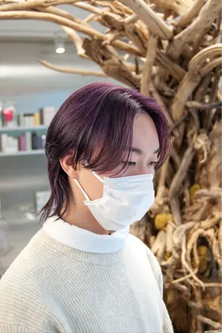 カラー メンズ シャドウパーマ/ ルーズパーマ/メンズのヘアスタイル