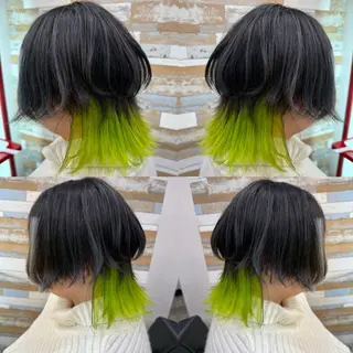 ミディアム カラー "PEPPU "所属・🌈推し色派手髪 ハイトーンShinのヘアスタイル