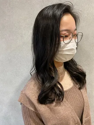 ロング カラー 韓国hair ·͜· watanabeのヘアスタイル