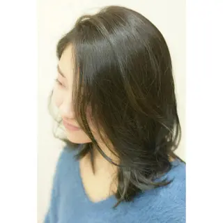 ミディアム 石沢 知康のヘアスタイル