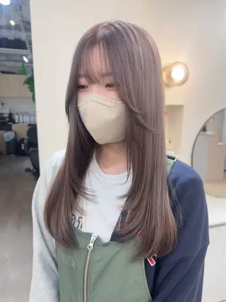 ロング レイヤー/顔周り /いいぬまみかのヘアスタイル