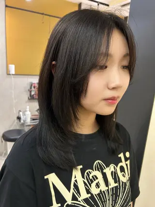 ロング カラー hub hair レイヤー/透明感のヘアスタイル