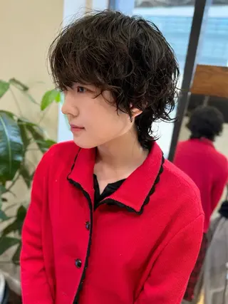ショート LUAU HAKU所属・REN大阪梅田美容室 ショートパーマ特化のヘアスタイル