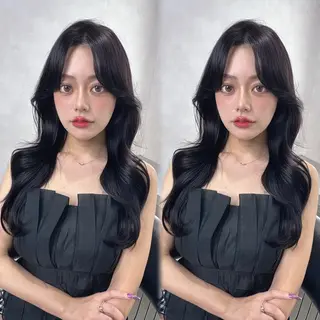ロング 韓国レイヤー×髪質 改善︎💕︎あかねのヘアスタイル