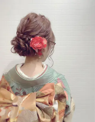 セミロング ヘアアレンジ GRANLUSSO 〜グランルッソ駅前店所属・木口 嘉美のヘアスタイル