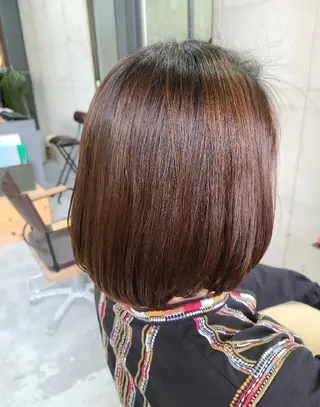 ミディアム カラー パーマ terra✂️川嶋 大輔のヘアスタイル