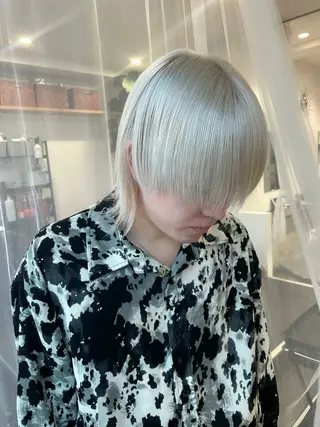 ショート カラー メンズ 京都美容師 塩のヘアスタイル