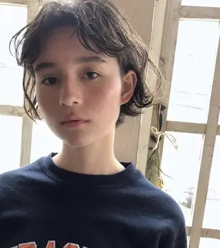 ショート カラー パーマ ヘアアレンジ メンズ キッズ ✴︎UNU ✴︎モエカのヘアスタイル