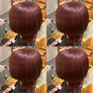 ミディアム カラー 店長✨️韓国ヘア✖️ 髪質改善カラー／純大のヘアスタイル