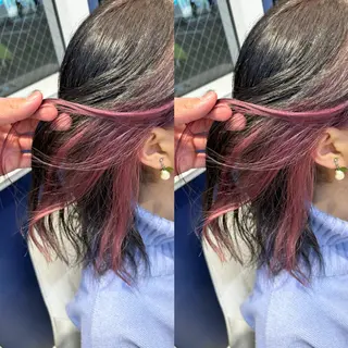 ミディアム カラー 吉田 新平のヘアスタイル