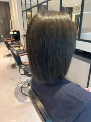 ミディアム 縮毛矯正/カット/ 韓国ヘア/蛯原🍤のヘアスタイル