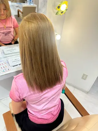 セミロング カラー SIGMA latte所属・畑中 夢のヘアスタイル