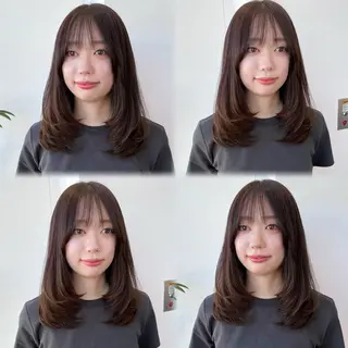 ミディアム レイヤーくびれヘア アレンジmanakaのヘアスタイル