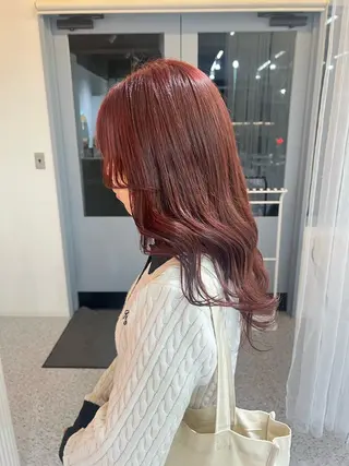 ロング カラー 淺井 捺央のヘアスタイル