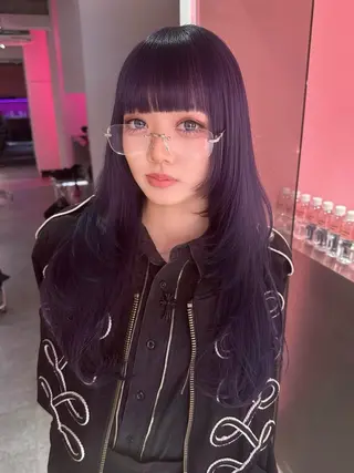 ロング ブリーチカラー 特化/MAHIROのヘアスタイル