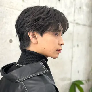 ミディアム パーマ メンズ 【池袋店 店長】伊藤 昂樹/曲がる縮毛矯正のヘアスタイル