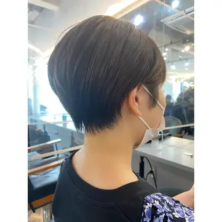 ショート ボブ/ぱつっとボブ/ 谷口 海星のヘアスタイル