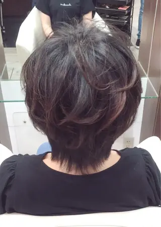 ショート ミディアム セミロング ロング カラー パーマ ヘアアレンジ メンズ キッズ ネイル まつエク Leyシェアサロン所属・Ken ドライカット ✂️髪質改善のヘアスタイル