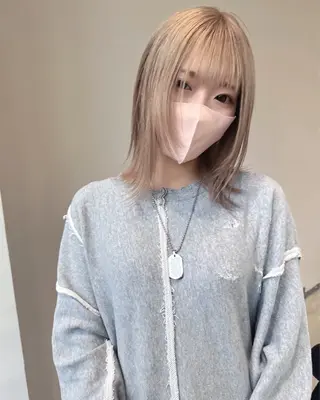 ミディアム カラー ill.所属・ill［イル］大須 ダブルカラー髪質改善のヘアスタイル