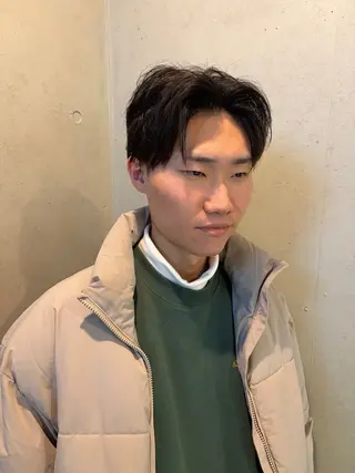 ミディアム メンズ SALOWIN 神宮前５丁目店所属・メンズ/特殊ヘア パーマ🕷️小夏貴也のヘアスタイル