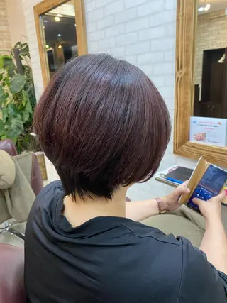 ショート 若山 敦のヘアスタイル