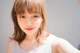 ミディアム カラー パーマ newi grande 横浜店のヘアスタイル