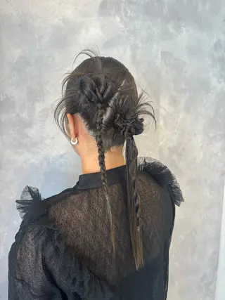 ヘアアレンジ ヒヨシ ルナのヘアスタイル