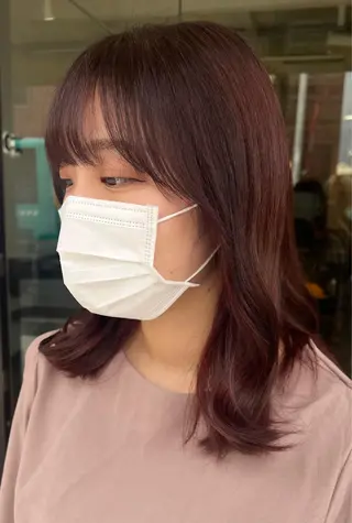 カラー イシイ ハルナ 🤍のヘアスタイル