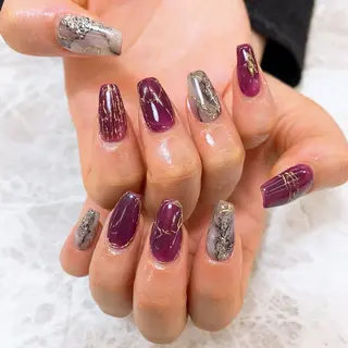 ネイル ⭐︎休業中の練習⭐︎ JNA認定講師髙橋のネイルデザイン