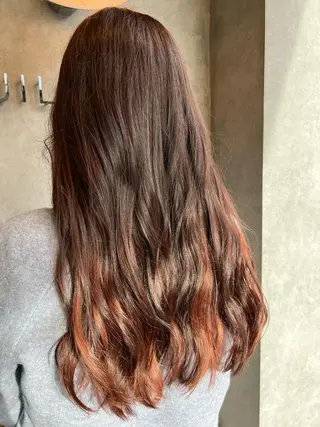 ロング カラー N°jillva 𝑘𝑎𝑟𝑖𝑛のヘアスタイル