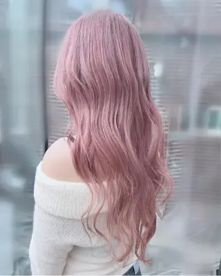 ロング カラー ヘアアレンジ 🎀韓国スリムタッキ 羽エクステ🎀kiiのヘアスタイル