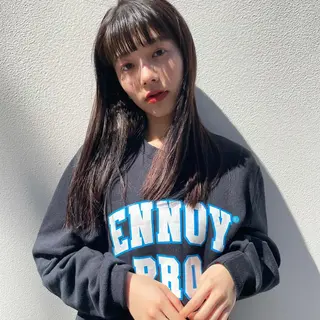 ロング カラー 嶋佐 昌大 シマサマオのヘアスタイル