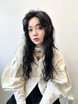 ロング カラー パーマ レイヤーカット/艶髪 ✨💭KIRARIのヘアスタイル