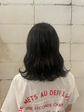 ミディアム カラー いまじゅく あおいのヘアスタイル