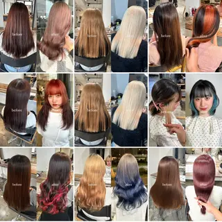 セミロング カラー 💫miyu💫デザ インカラー/アレンジのヘアスタイル