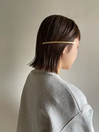 ミディアム カラー パーマ ヘアアレンジ メンズ キッズ ネイル マツエク・マツパ casane所属・暖色・前髪カット 🎗️佐藤ゆみこのヘアスタイル