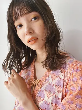 ミディアム 西山 紗耶香🪽 透明感カラー/ボブのヘアスタイル