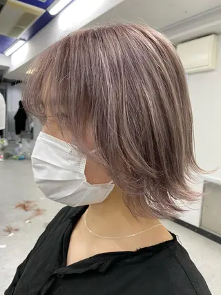 ミディアム カラー パーマ ヘアアレンジ メンズ キッズ ネイル マツエク・マツパ 韓国/トレンド レイヤー【101】のヘアスタイル