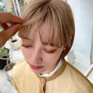 ショート カラー ブリーチカラーが人気 onnuのヘアスタイル