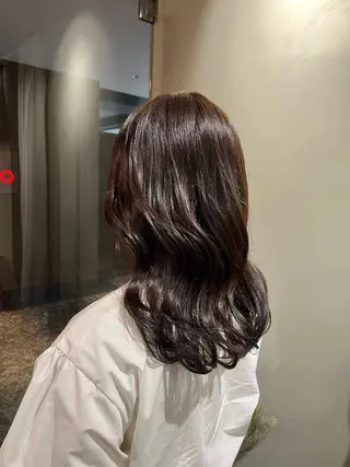 セミロング カラー 🌼花屋併設🌼 木下奈々望のヘアスタイル