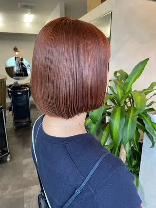 セミロング 【髪質改善】 【酸性ストレート】のヘアスタイル