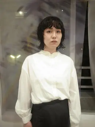 ミディアム パーマ 229所属・maki @pullnocのヘアスタイル