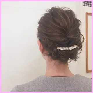 ショート カラー ヘアアレンジ 代表🎀 ふわモテ愛 され髪🩷yumiのヘアスタイル