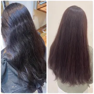 セミロング カラー BEAUTRIUM 福岡所属・ショートカット／ 明千のヘアスタイル